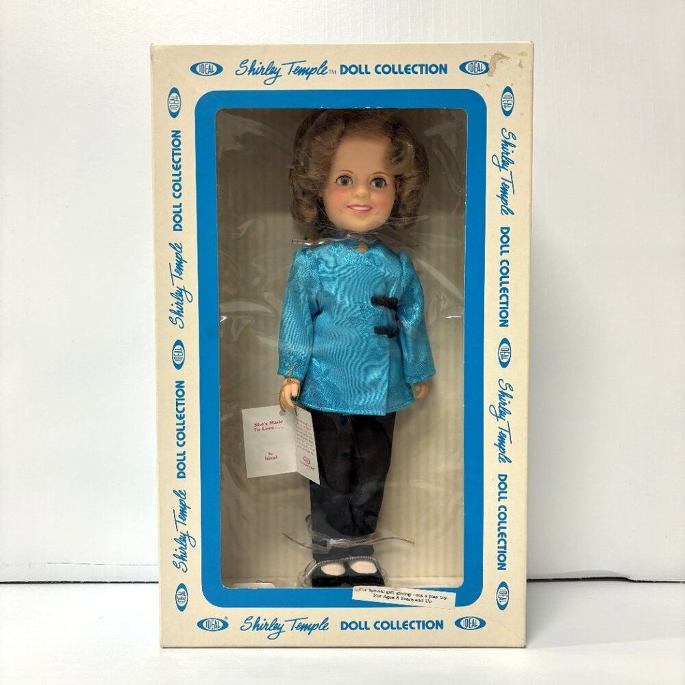 Vintage Ideal Shirley Temple Doll Blue Outfit 1982 New In Original Box